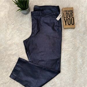 Old Navy Pixie Navy Foil Metallic Shimmer Pants